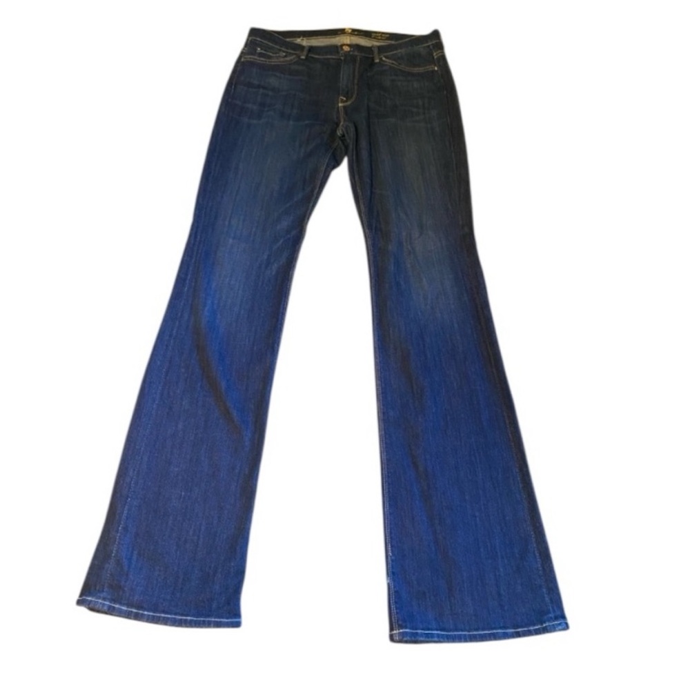 7 For All Mankind Dark Blue Flare Jeans